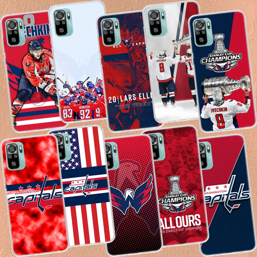

capitals Hockey Alexander Ovechkin Phone Case For Xiaomi Redmi 10 9 Prime 8 7 6 10A 10C 10X 9A 9C 9T 8A 7A 6A S2 K20 K30 K40 Pro