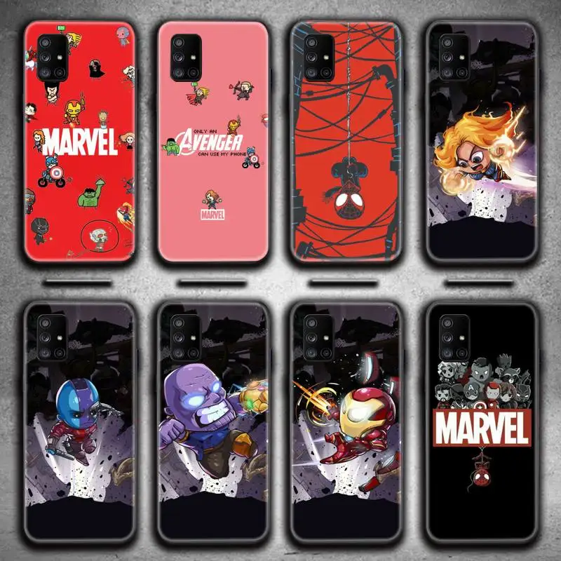 

cute cartoon marvel hero Phone Case For Samsung Galaxy A52 A21S A02S A12 A31 A81 A10 A30 A32 A50 A80 A71 A51 5G