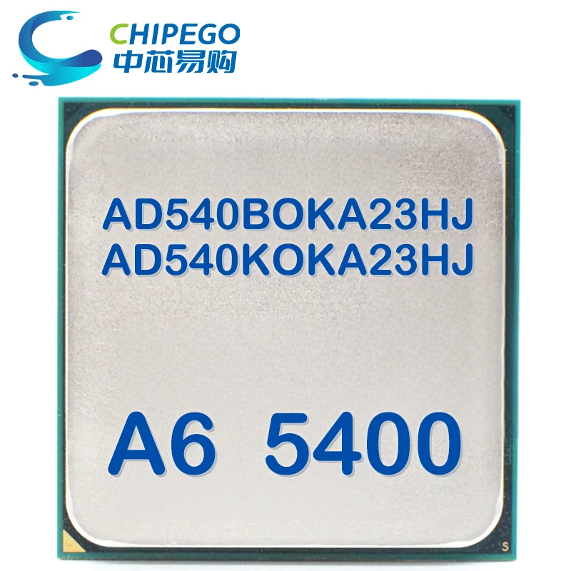 A6-Series A6 5400 A6 5400B A6 5400K 3,6 ГГц двухъядерный ЦПУ процессор AD540BOKA23HJ / AD540KOKA23HJ разъем FM2 в наличии