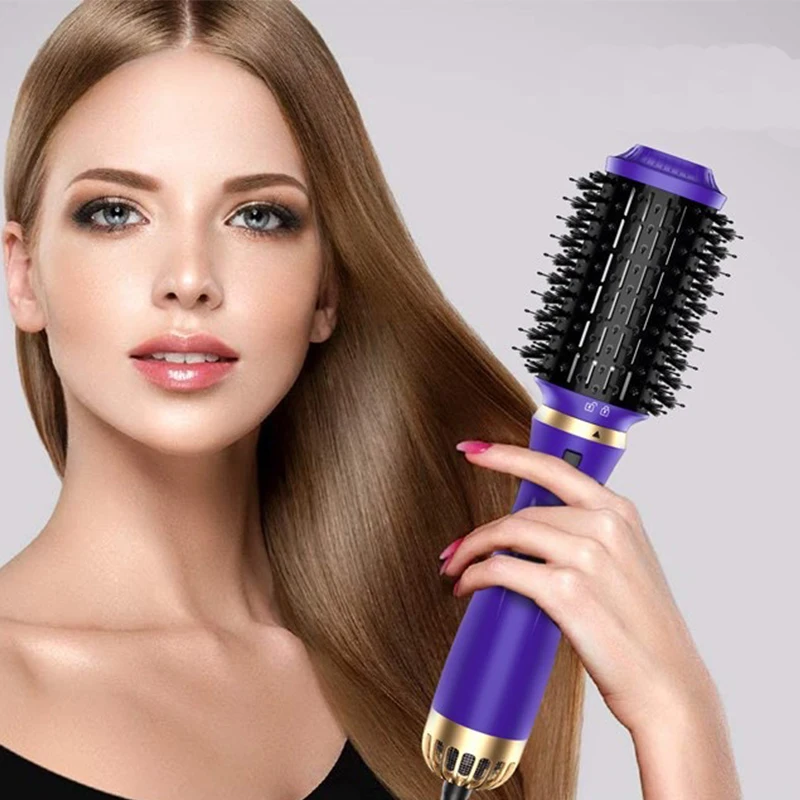 

Professional One Step Hair Dryer Volumizer Hot Air Brush Curling Iron Rotating Hairdryer Comb Styling Tools Hot Air Blow