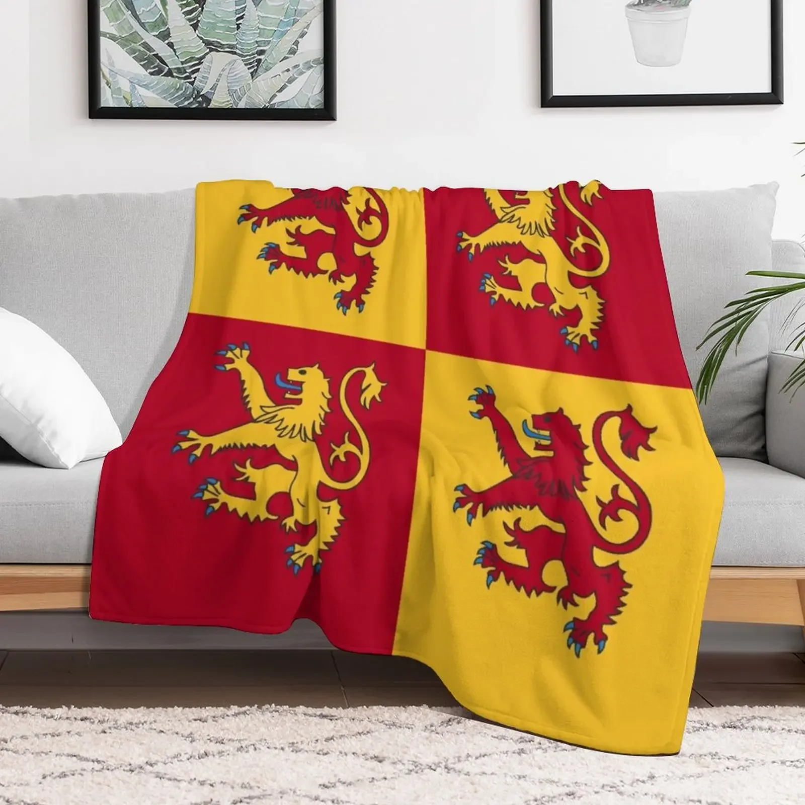 Фото Плед Owain Glyndwr, мягкий однотонный плед для дивана и кровати №2