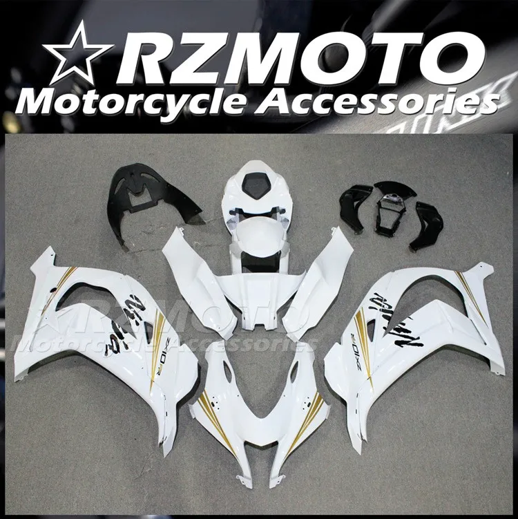 

4 подарка инъекция Новый ABS Обтекатели комплект подходит для kawasaki Ninja ZX-10R ZX10R 2016 2017 2018 16 17 18 19 красивый белый