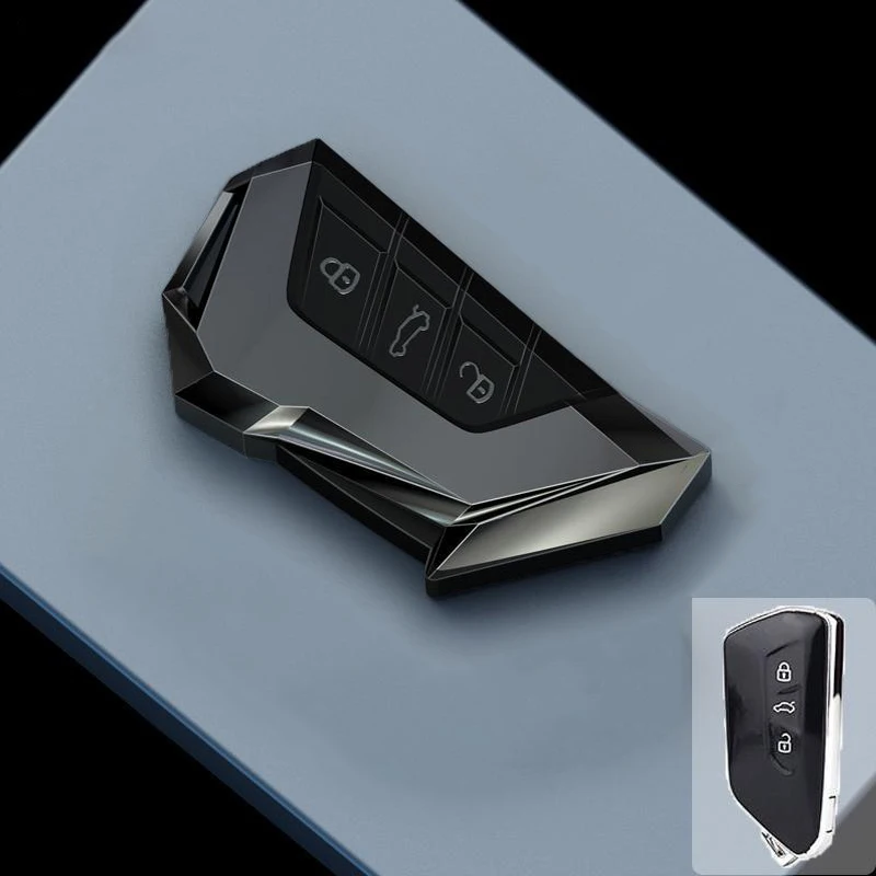 

Чехол для автомобильного ключа из цинкового сплава для VW Volkswagen Golf 8 MK8 Skoda Octavia A8 2021 SEAT Leon MK4 камуфляж