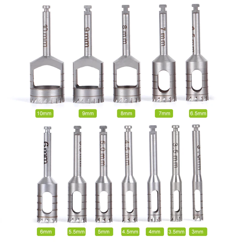 Зубной имплантат кость трепан сверло бор из нержавеющей стали резак для ясенных