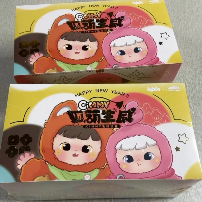 Фото Коллекционная фигурка Cimmy Blind Box Fox Hu Shengwei: Новогодняя лимитированная серия, виниловая игрушка-сюрприз, модный тренд, украшение для рабочего стола, подарок на день рождения для девочки №5