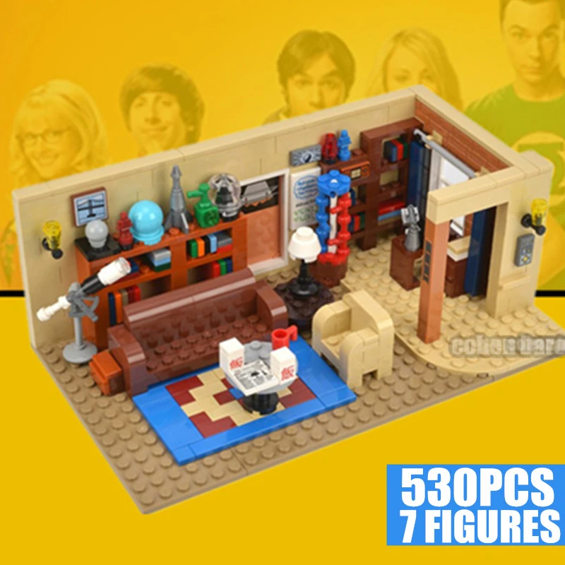 

Friends Apartment The Big Bang Theory And Central Perk 1228Pcs Ideas Model Building Blocks Bricks Toys 21302 21319 10292