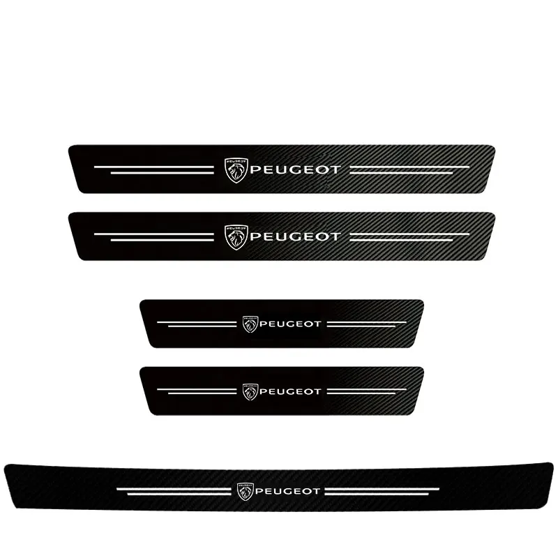 

1/4/5 шт. угольные наклейки на пороги автомобиля для Peugeot 108 208 3008 308 2008 207 107 508 607 106 406 407 307 206 301 408 5008 4008