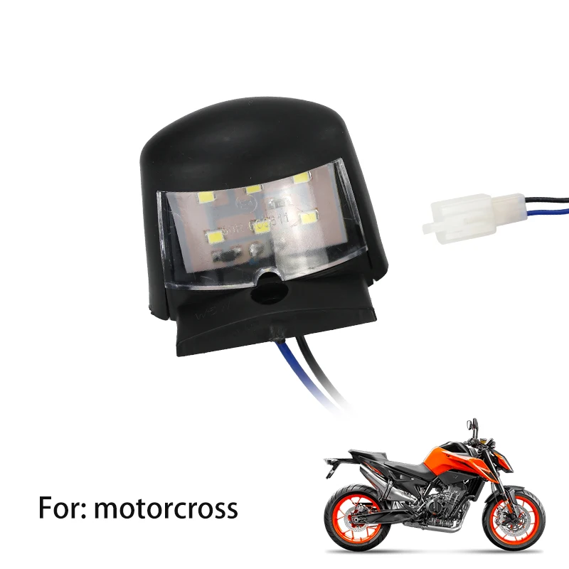 LINGQI, номерной знак гоночного мотоцикла, пластиковые светодиодные задние фонари для большинства питбайков, внедорожных мотоциклов, мотокроссов, аксессуары, детали