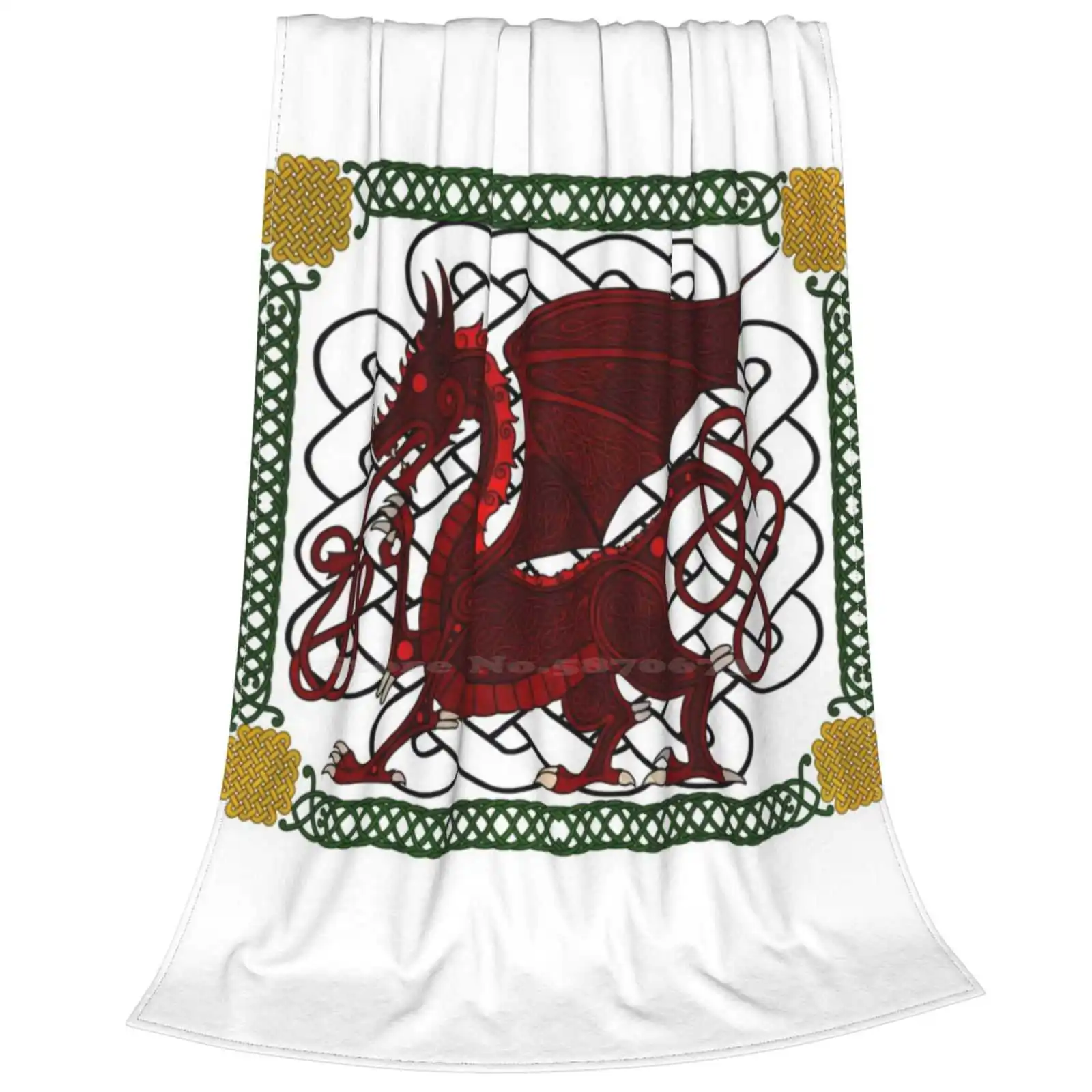 Welsh Dragon-Y Ddraig Goch Лидер продаж комнатное фланелевое одеяло для дома с драконами