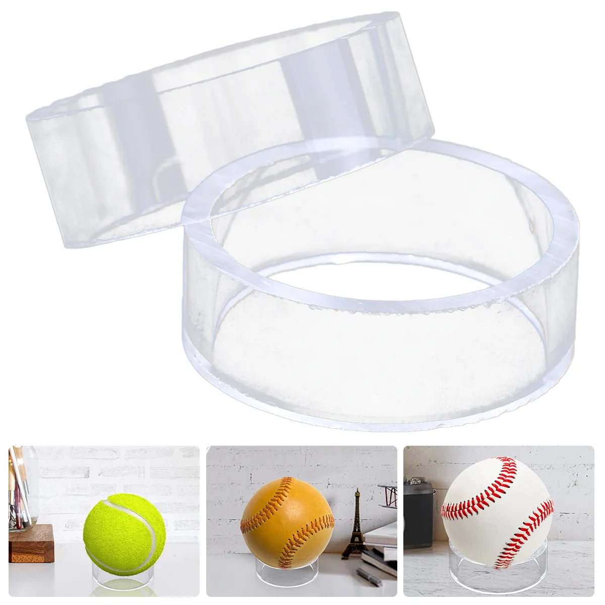 

Ball Display Rack Holder Baseball Tennis Stand Acrylic