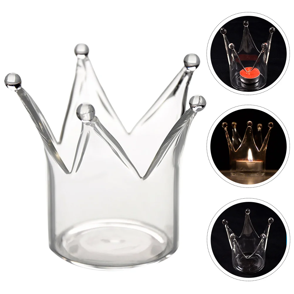 

Holderglasscandlestick Clear Holders Tealight Stand Votive Jewelry Candleholder Ring Ashtray Tea Light Wedding Candy Dish Home