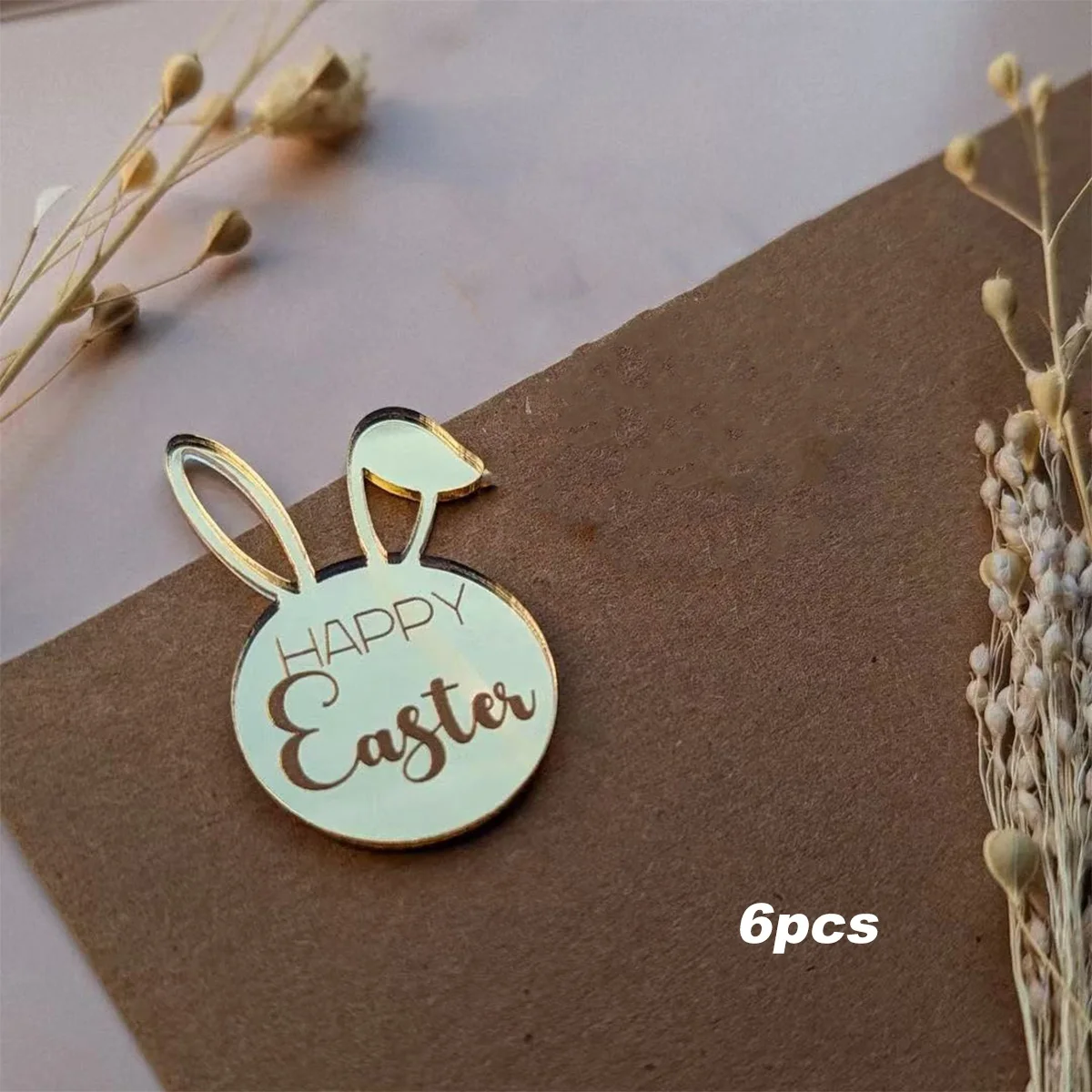 

Акриловые топперы для торта с кроликами, набор из 6 штук