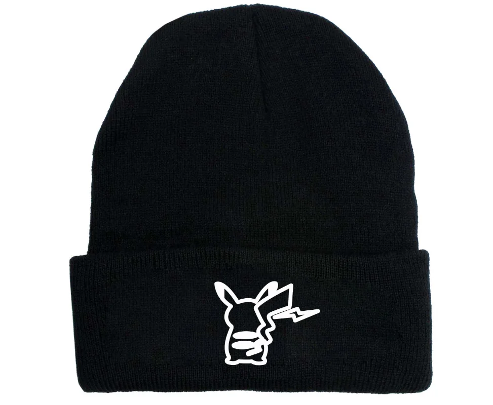 

Japanese Anime Pikachu Hat Men's / Women's Thermal Wool Hat Winter Hat Knit Cap Student Winter Cotton Warm Headwear Bonnet Gift