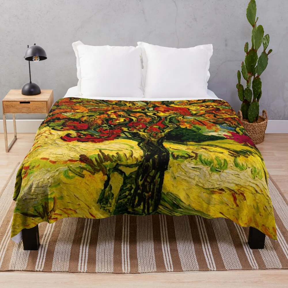 

Van Gogh Mulberry Tree Print Throw Blanket Designer Blanket