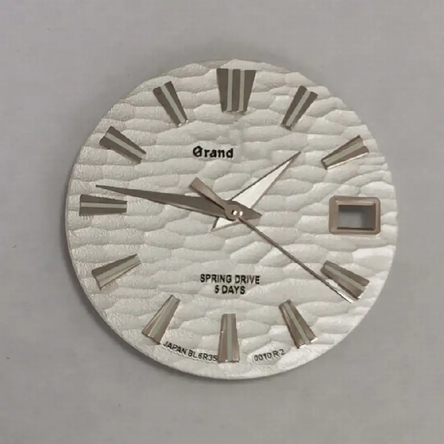 28.5MM dial watch accessory wave stripe mechanical diving dial green luminous for Japanese NH35/NH36/4R/7S movement