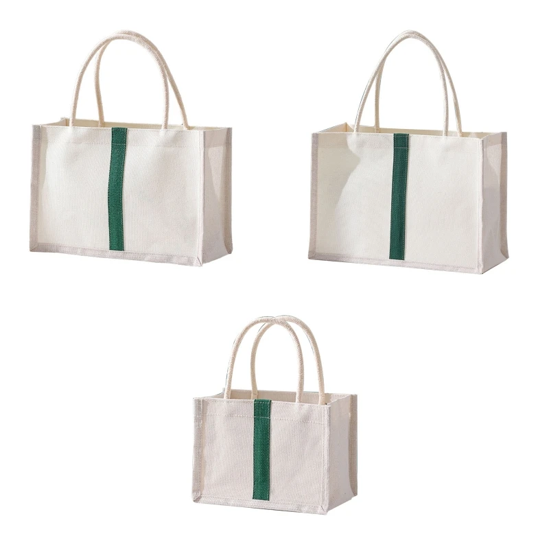 

«Тоут» из мешковины сумки, джутовые сумки с ручкой, Resuabale, продуктовая сумка, многоразовая Джутовая сумка-тоут для покупок «сделай сам»