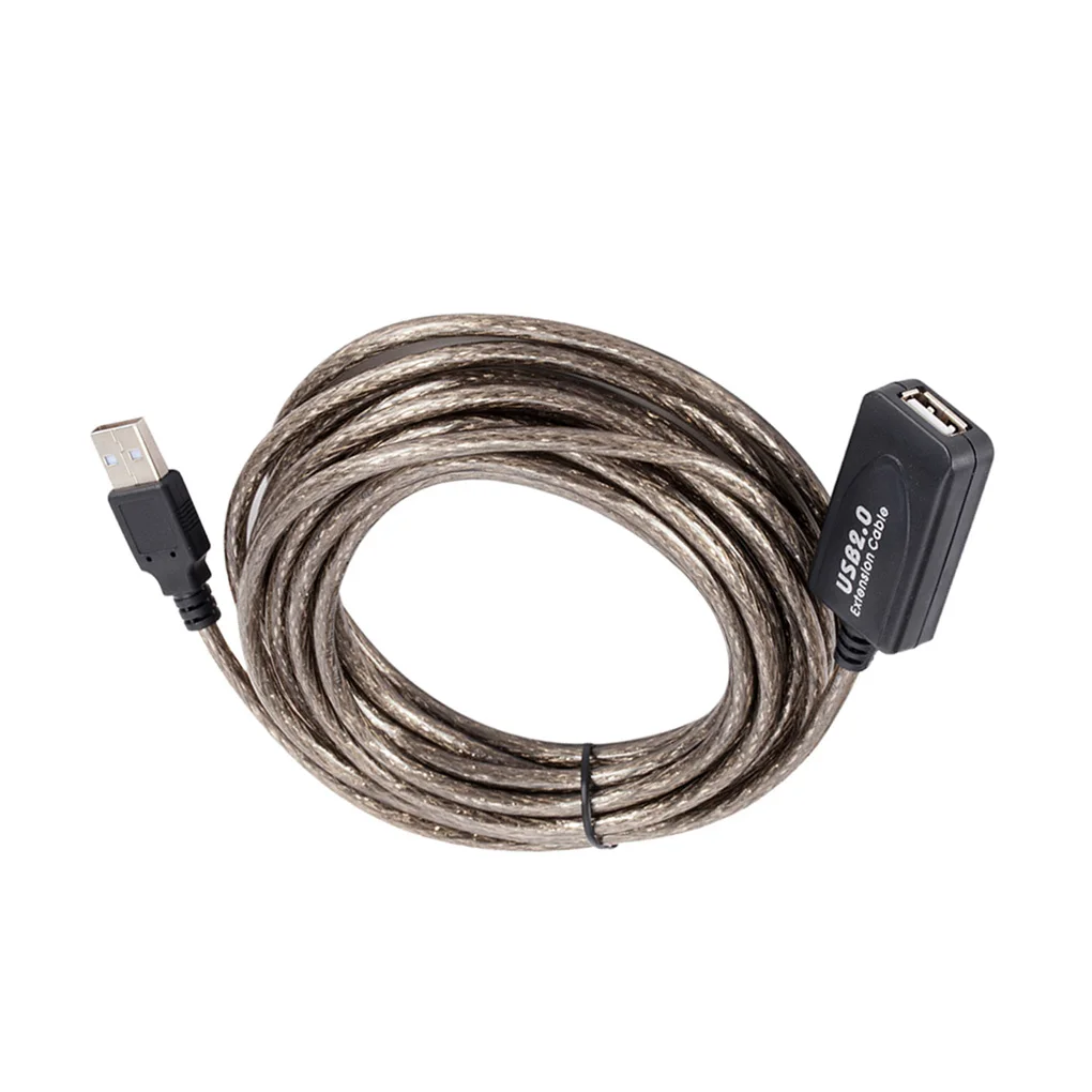 

USB Extension Cable with Chip High Speed USB 2 0 Active Repeater Booster Keyboard Printer Extender Cord 20m