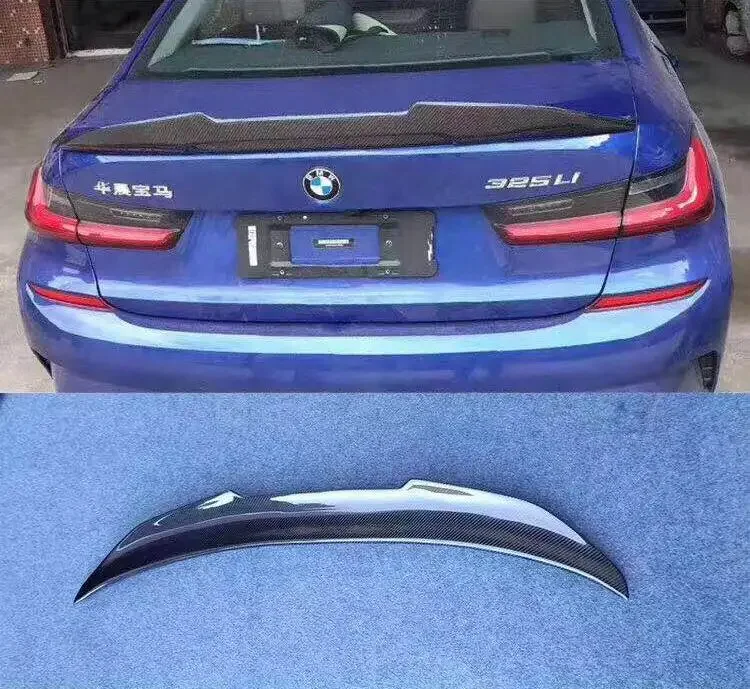 

Fits For BMW3 Series G20 / G28 2020 2021 2020 High Quality Carbon Fiber Rear Trunk Lip Spoiler Splitter Wing