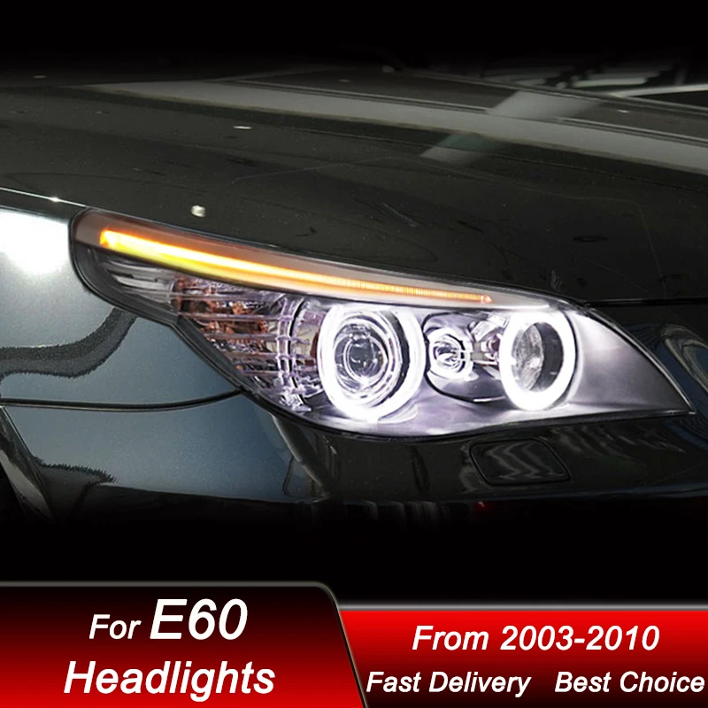 Автомобильные фары для 5 серии E60 03-10 новый стиль полный стандарт в сборе