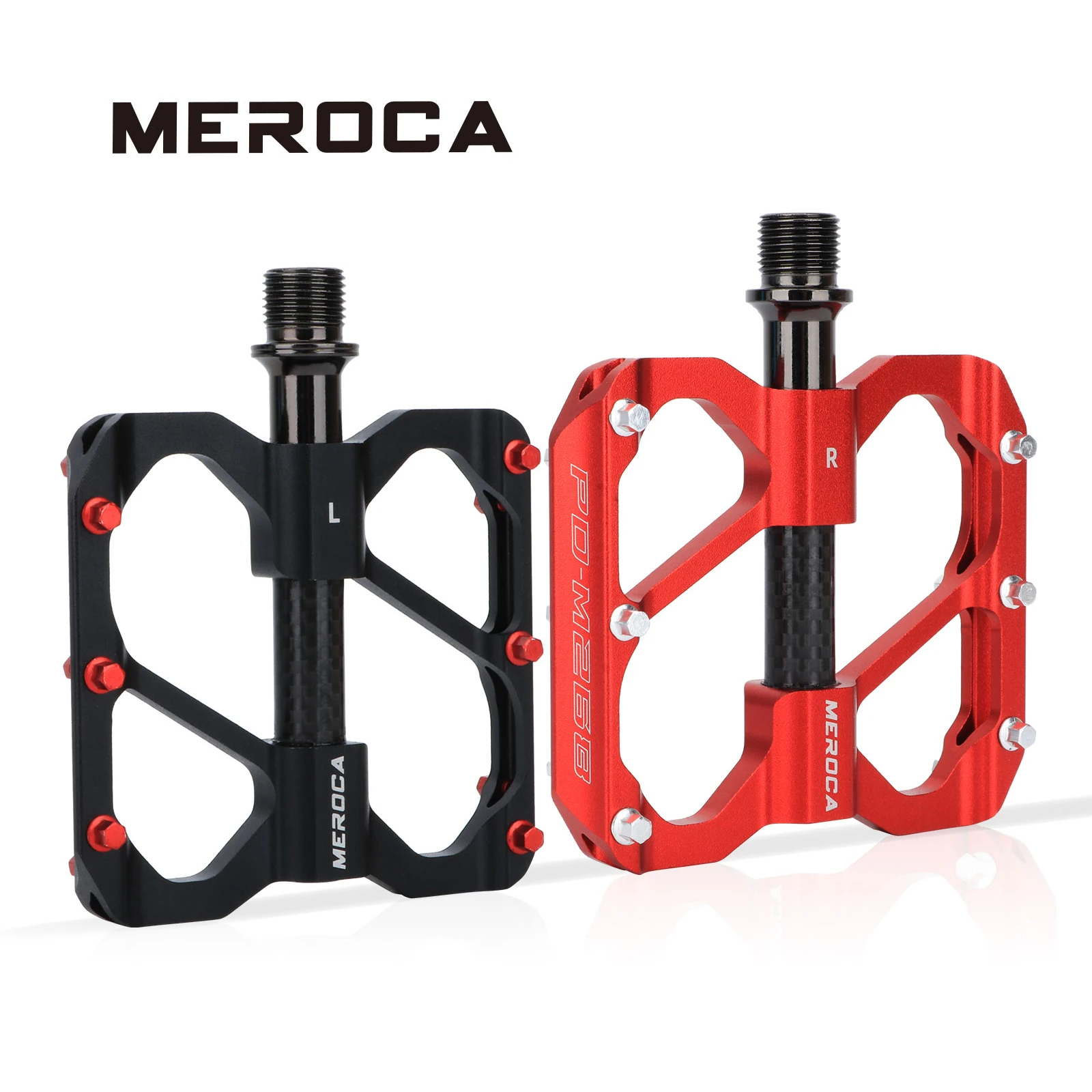 

Ультралегкие велосипедные педали MEROCA, 3 подшипника, Нескользящие, из алюминиевого сплава, для дорожных и горных велосипедов, велосипедные аксессуары
