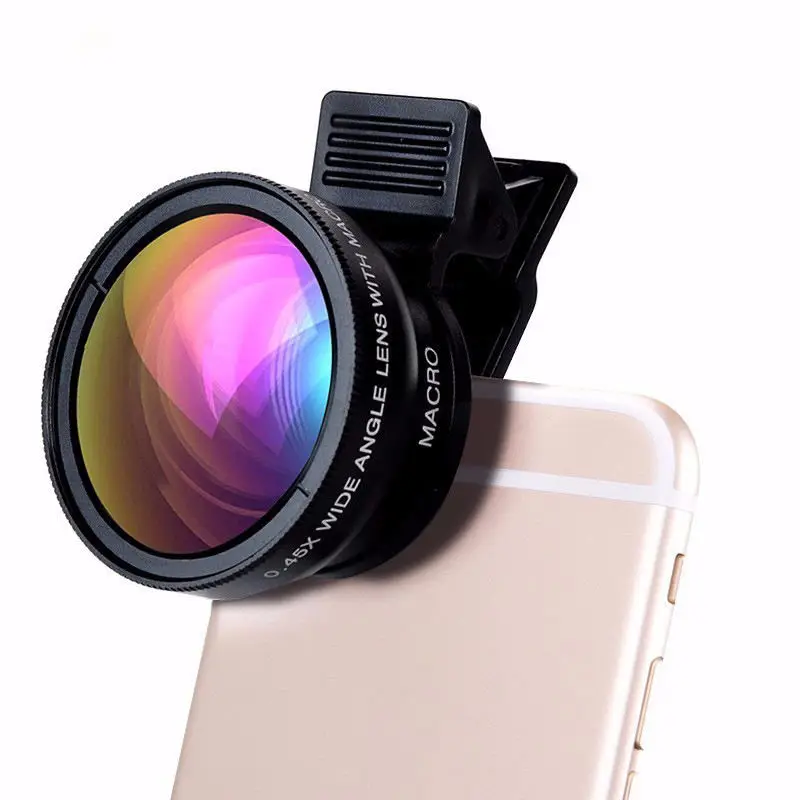 

Hot Selling Cell phone Lens Fish eye 19X Macro 235 Wide Angle Mobile Phone Lens For Smartphone Portable Camera Lens For Photo