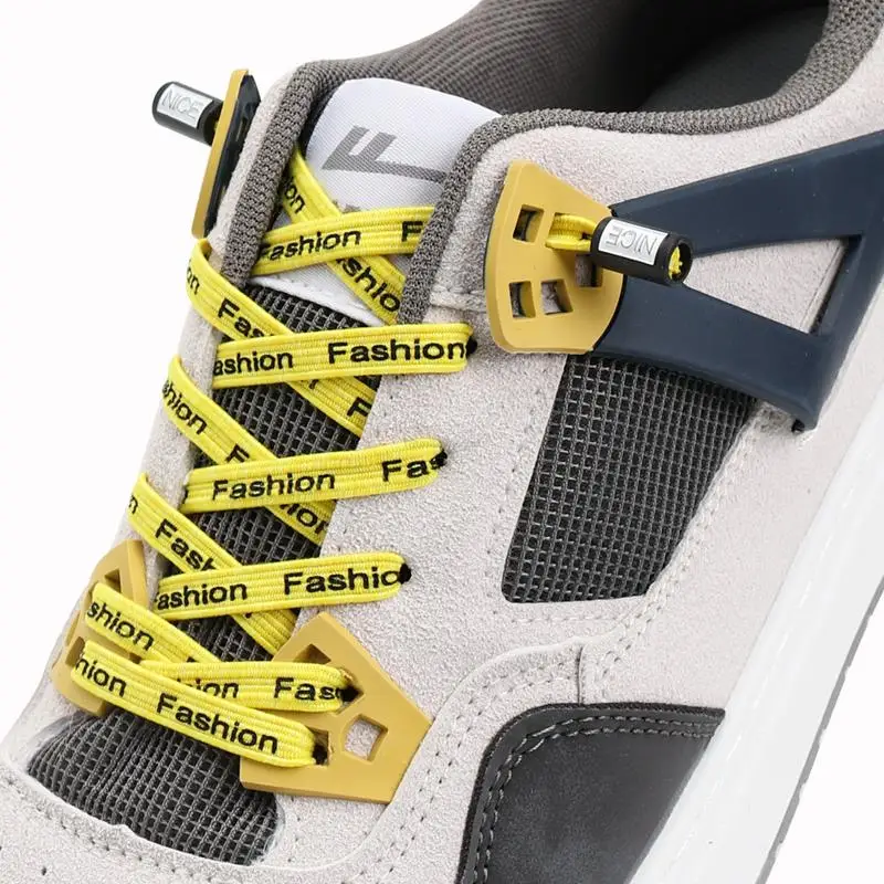 

Elastic Laces Sneakers Fashion letter No Tie Shoelaces Flat Shoe laces without ties Kids Adult Shoelace Rubber Bands for Shoes