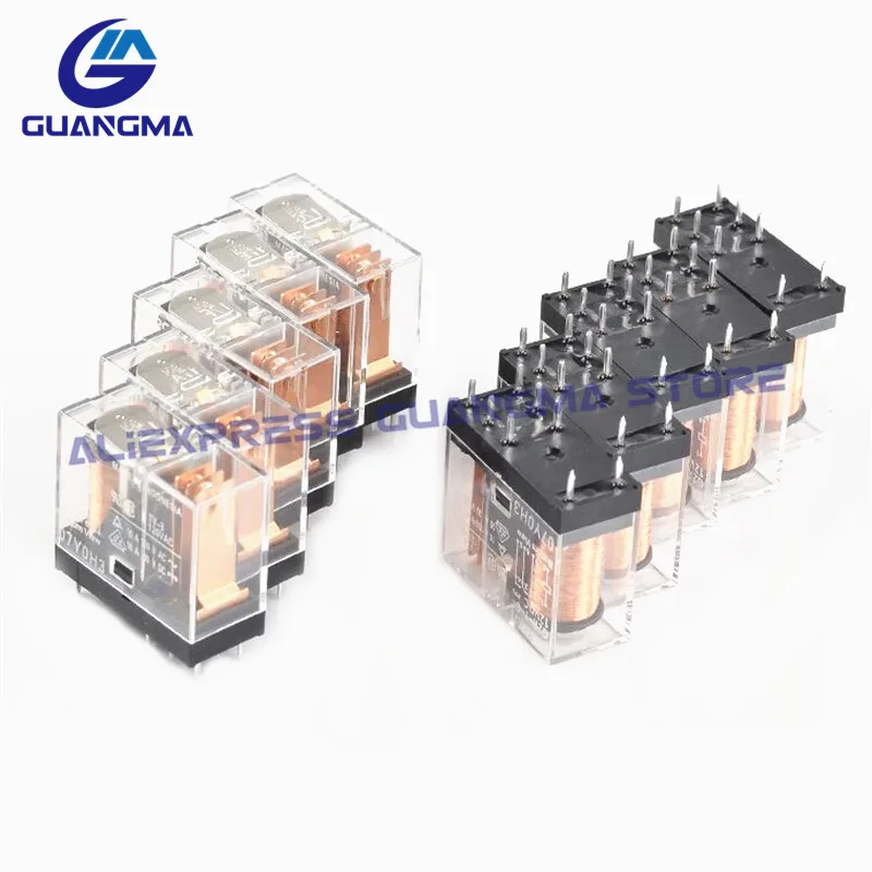 Реле мощности G2R-2 50 шт. реле G2R 2 DC5V 12 В 24 постоянного тока DPDT 2C 5A 8 контактов Φ 5 в 100%