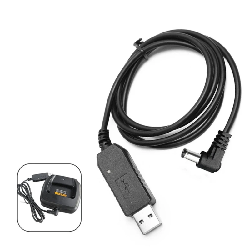 

Walkie-Talkie USB Charging-Cable For UV-5R BF-UVB3 S9 R50 UV82 UVS9 Charger-Base with Indicator Light Extend Cable F19E