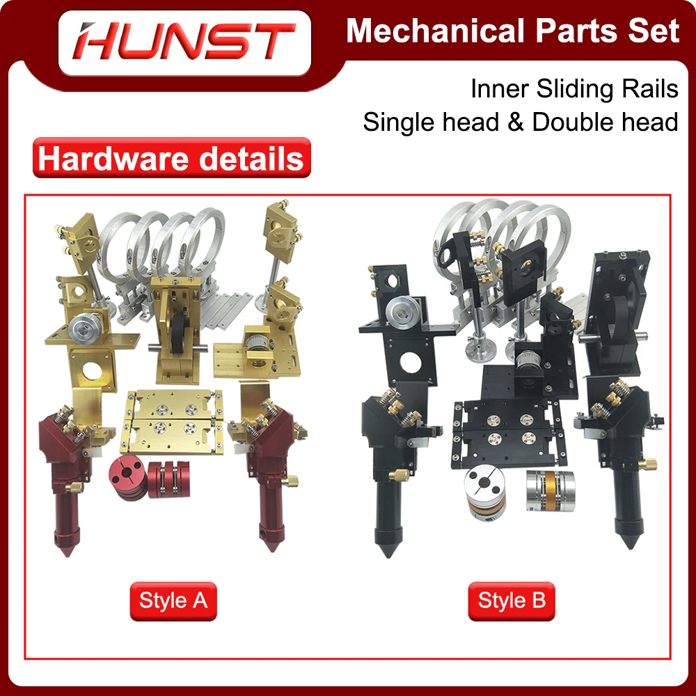 Hunst CO2 Laser Mechanical Parts Set 640/960/1080/1390 Engraving And Cutting Machine Accessories Inner Slide Rail Kit enlarge