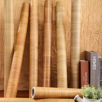 wood grain stickers wardrobe cabinet table furniture renovation wallpaper vinyl self adhesive waterproof wall papers home decor