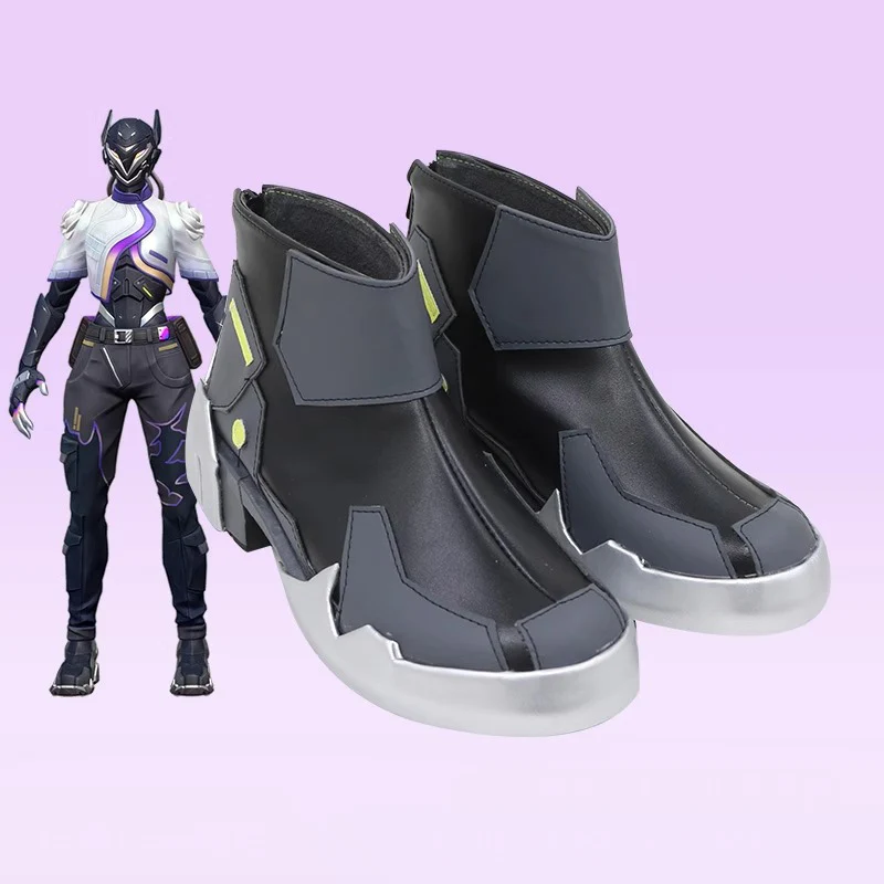 Игра Valorant Косплей Vyse Костюм Сапоги Мужчины Женщины Хэллоуин Вечеринка Carniavl