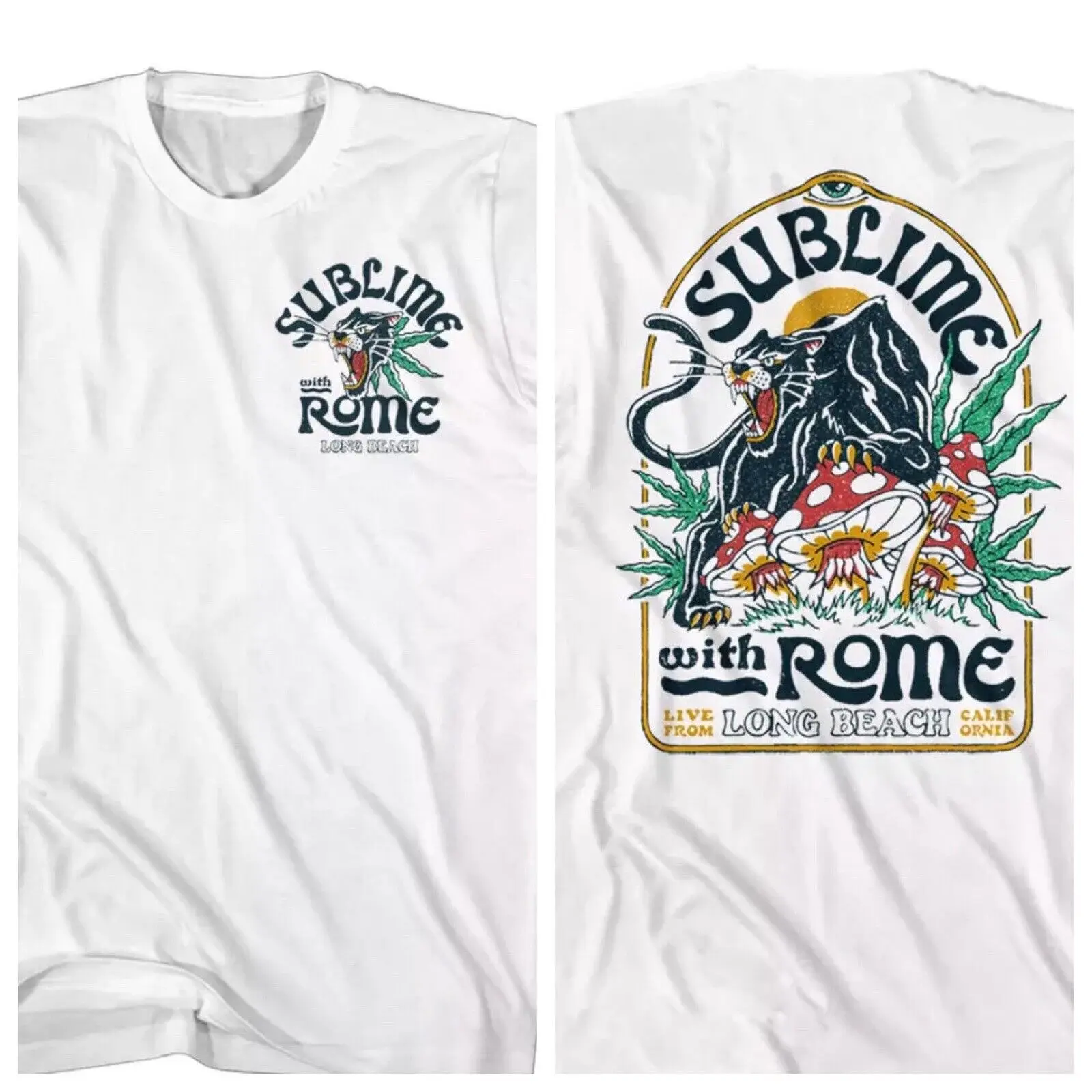 Великолепная Мужская футболка в римском стиле с изображением Пантеры грибов