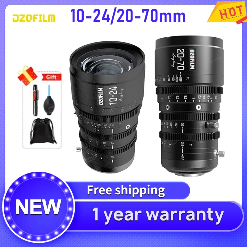 

DZOFilm 10-24mm 20-70mm DZO Parfocal Cine Lens T2.9 MFT for Micro Four Thirds Camera Lens Maintains Focus Throughout Zoom Range