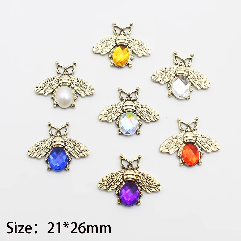 

TYNUOMI 21*26 мм Металлические насекомые акриловые пуговицы для 10 шт. украшение одежды крафтовое украшение Сделай Сам аппликация для шитья