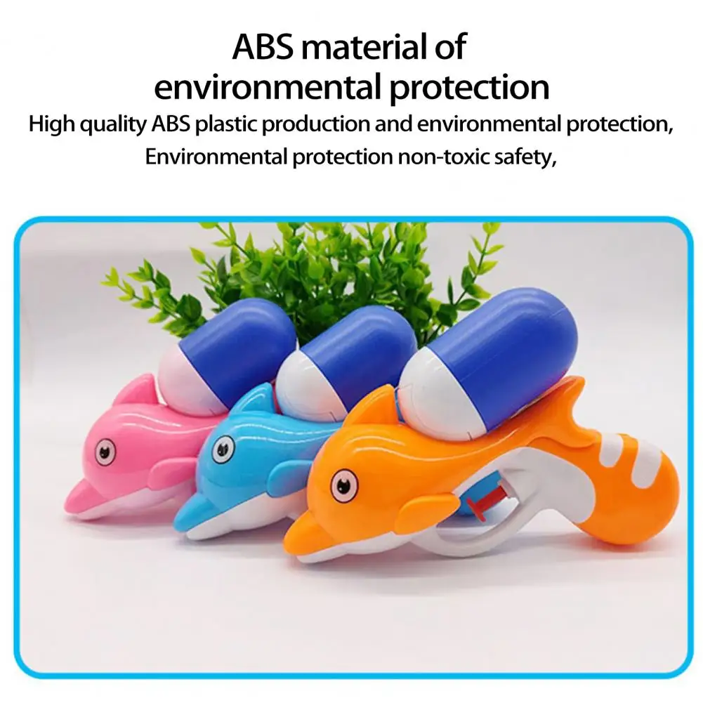 

Summer Water Toy Comfortable Handle Water Shooter Toy Accurately Spray Cartoon Dolphin Water Fighting Toy Recreational