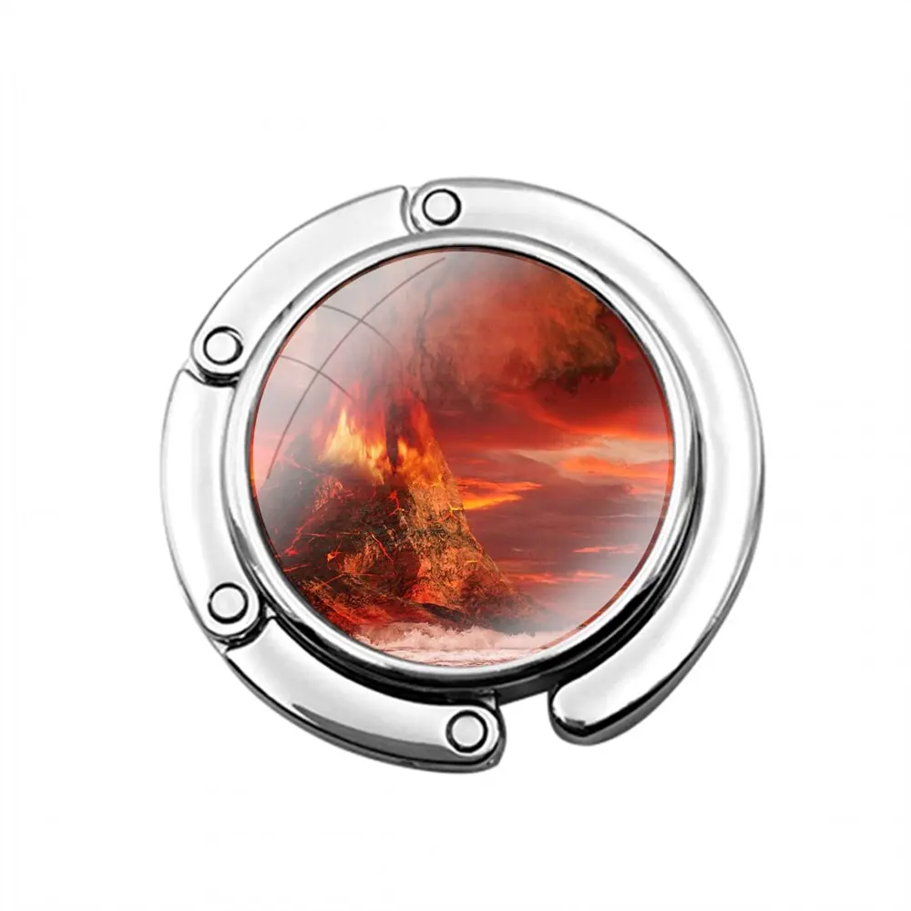 Женский складной крючок-Кошелек с изображением чудеса природы вулкана