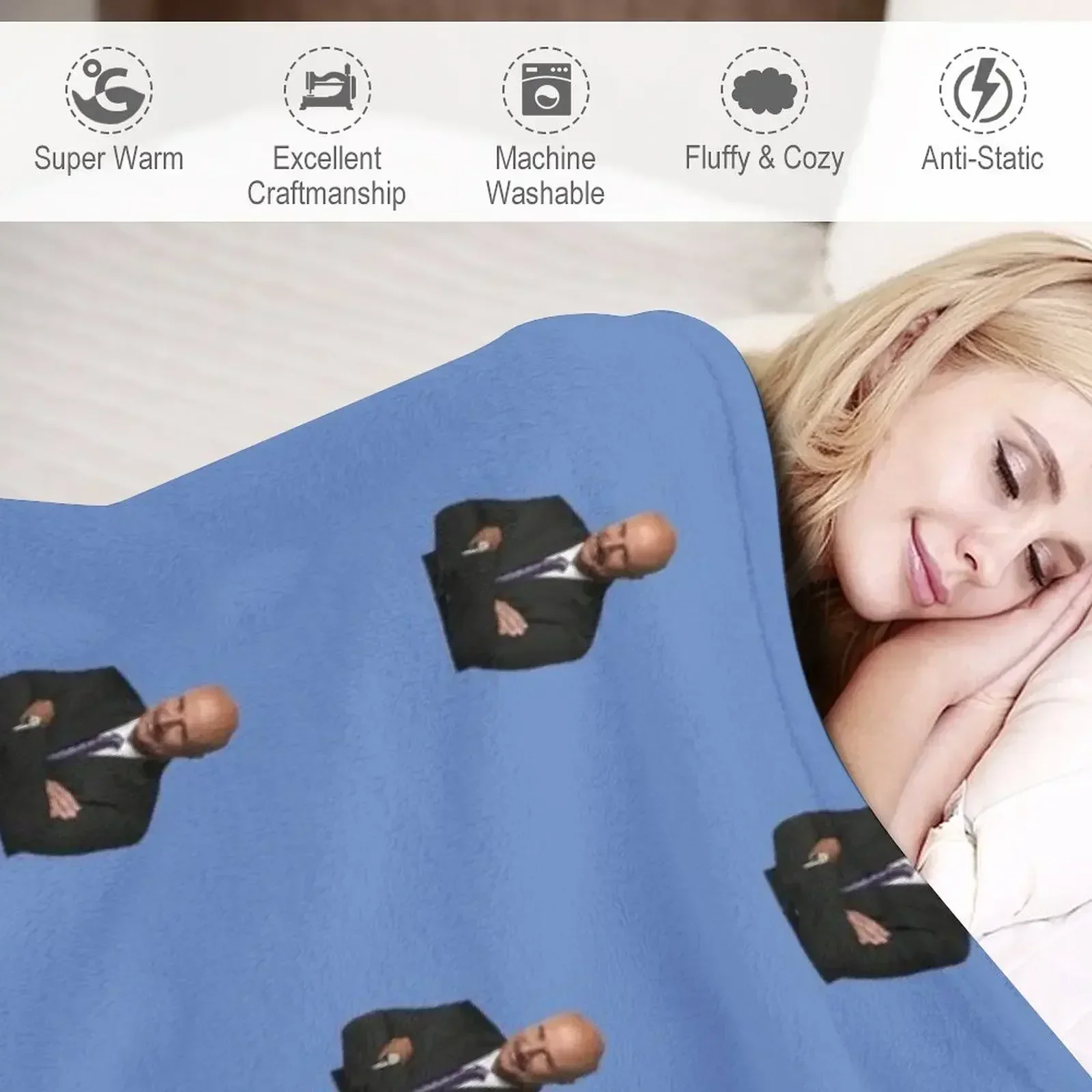 Одеяло Dr. Phil плюшевое клетчатое