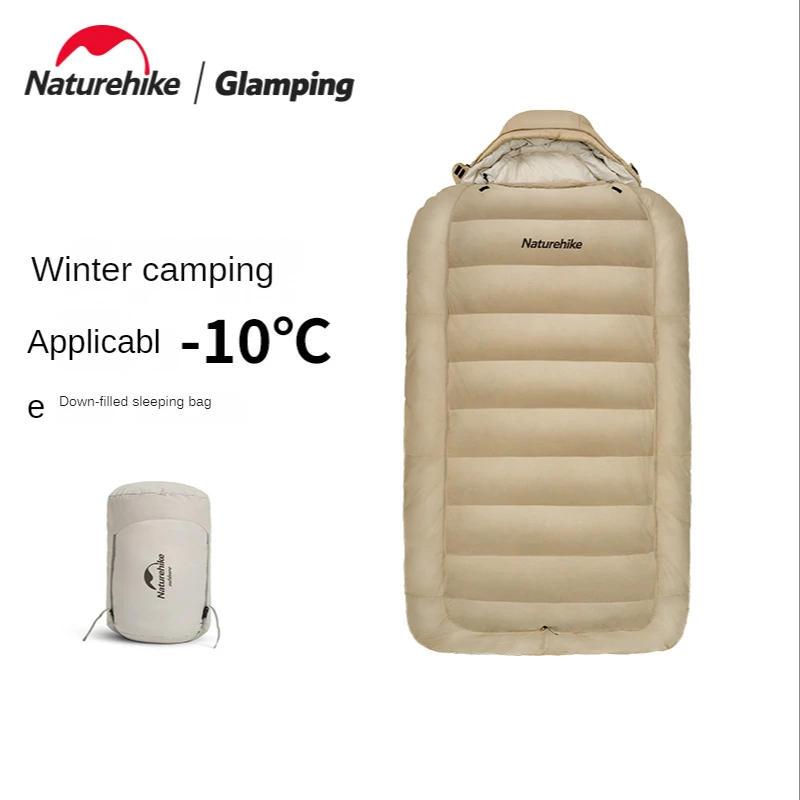 

Naturehike down-Filled Sleeping Bag Winter Outdoors Camping Adult Warm Sleeping Bag Thickened and Breathable