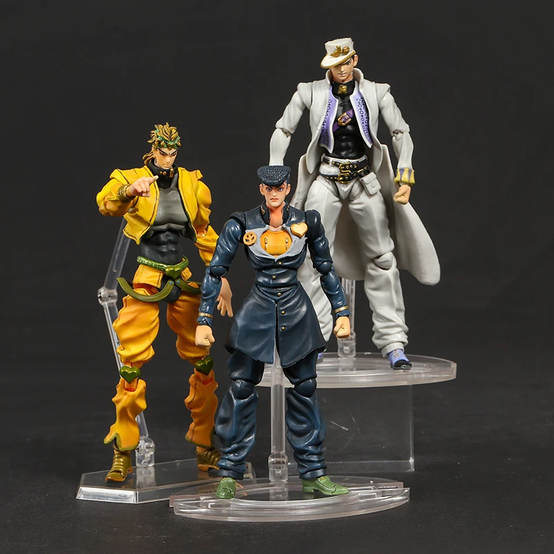 

JoJo's Bizarre Adventure Josuke Higashikata / Kujo Jotaro / Dio Brando Action Figure Joint Movable Model Brinquedos Toy