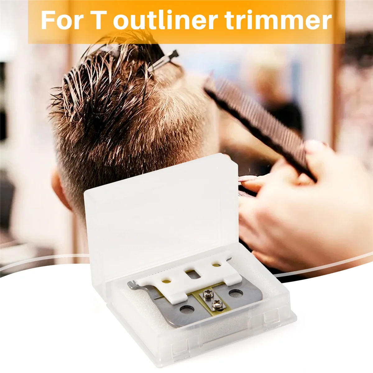 Серебряное лезвие для T Outliner Andis сменное Gtx белое + серебряное стальное