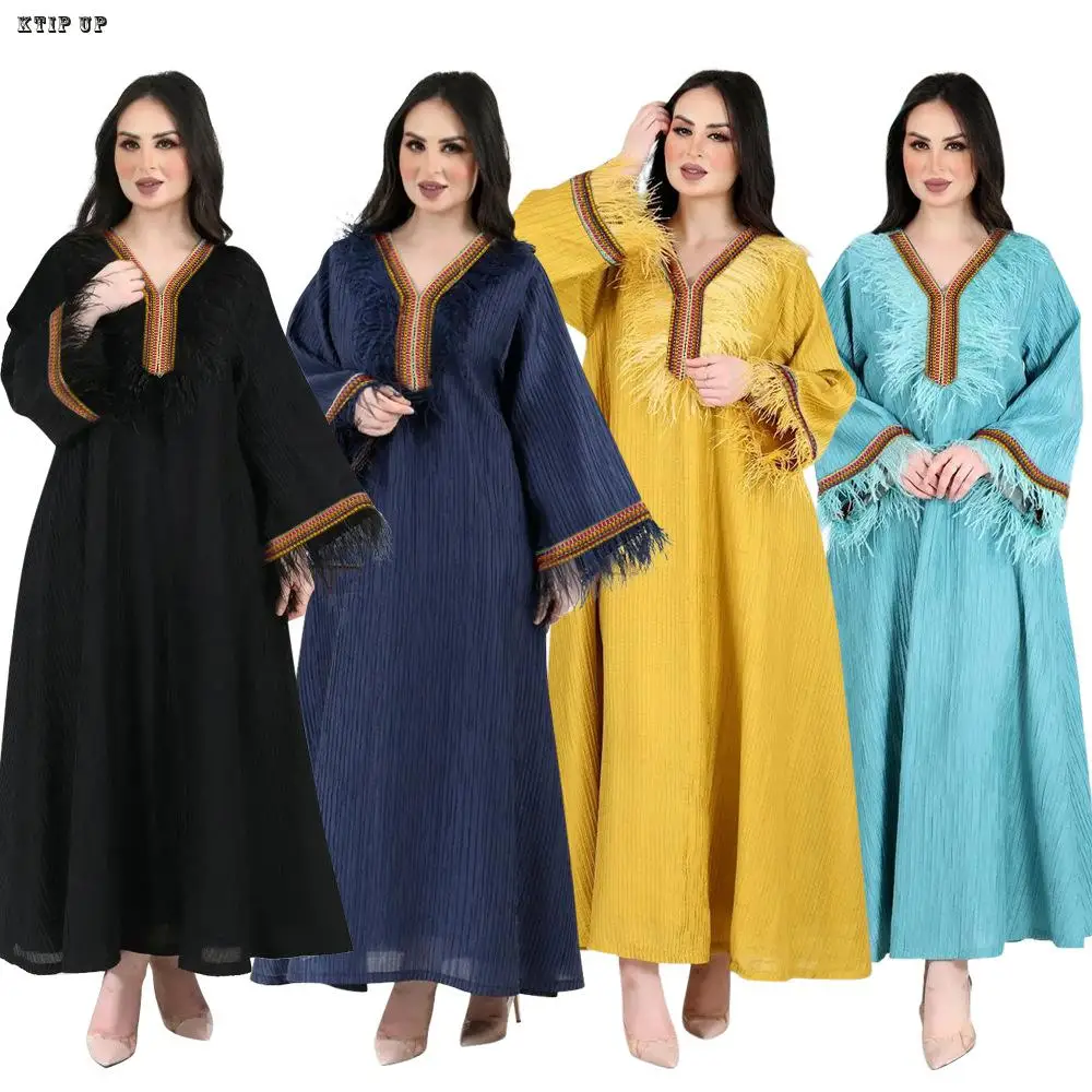 

Middle East Long Dresses For Muslim Women Middle East Dubai Abaya Summer Casual Chiffon Robes Islamic Clothing Turkish Dresses