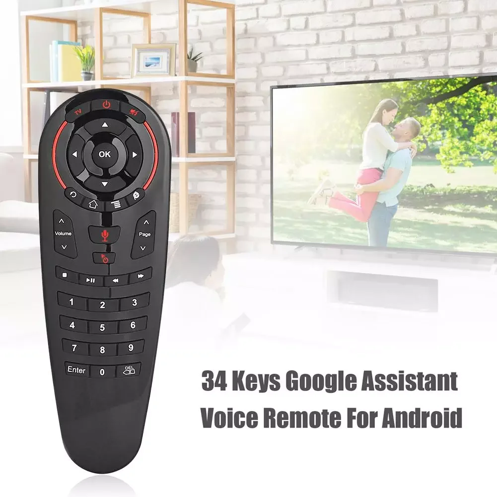 

NEW2023 G30 2.4G Wireless Voice Fly Air Mouse Keyboard IR learning Gyro Motion Sensing Smart Remote Control for Game android tv