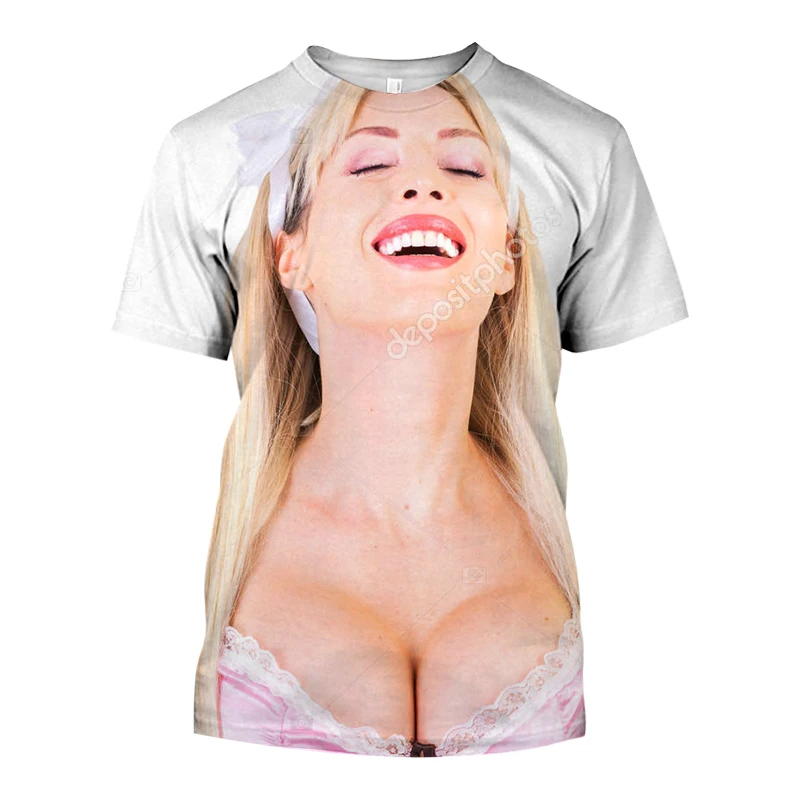 

Футболка мужская с коротким рукавом, модный Свободный уличный пуловер с 3D-принтом пива и красивой мультяшной тематикой, большие размеры, для женщин, на лето