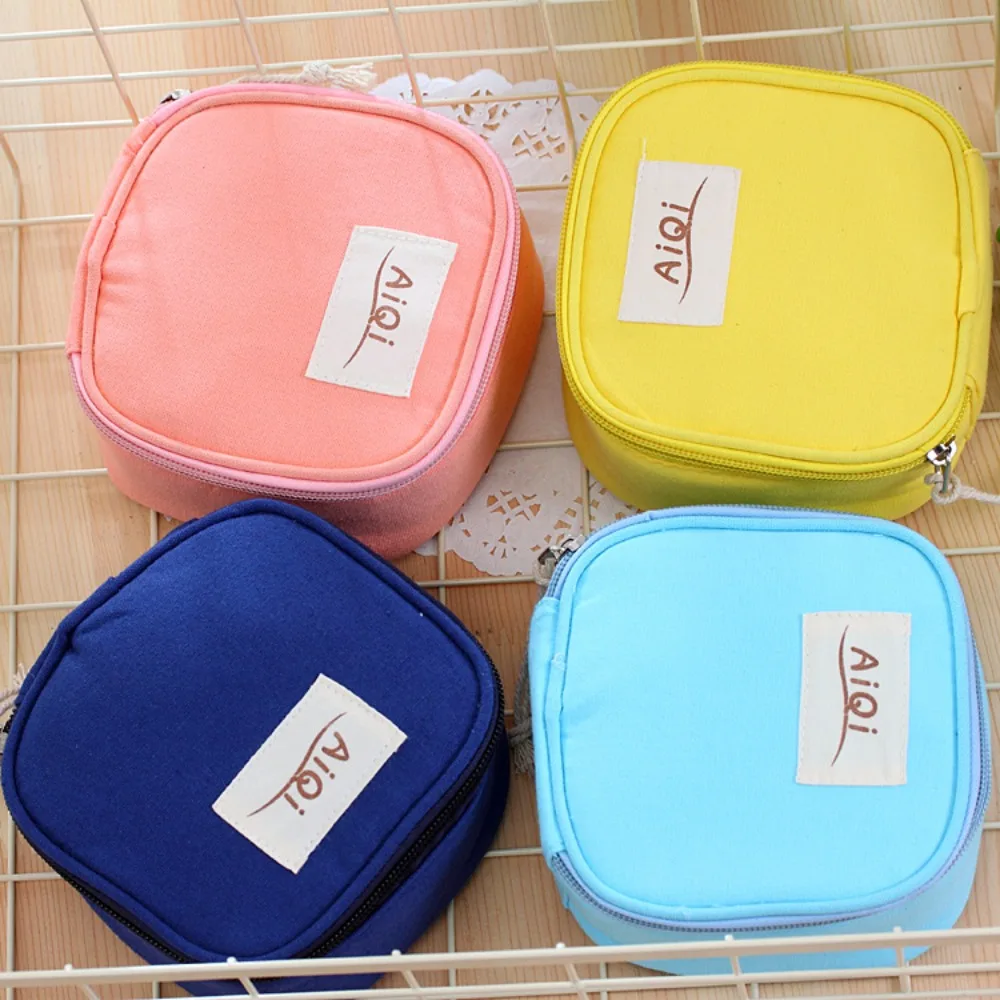 

High Capacity Portable Travel Accessories Key Earphone Sanitary Pad Pouches Makeup Lipstick Storage Bag Cosmetic Bag