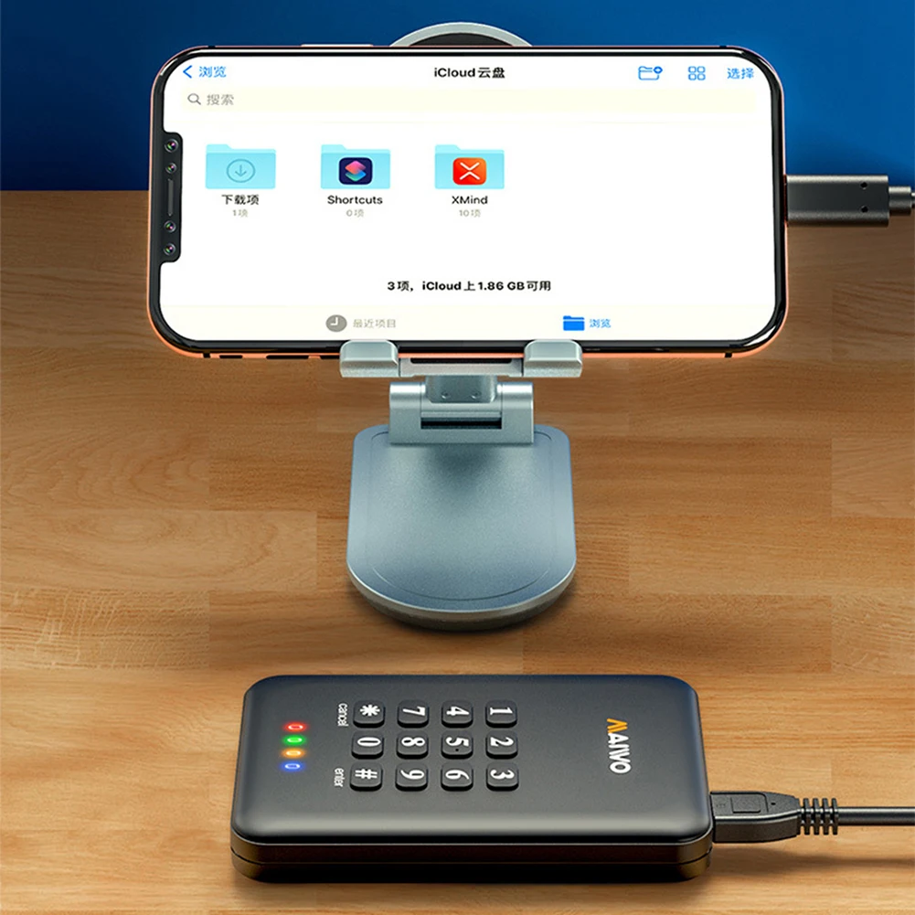 Plastic Encrypted Hard Drive Enclosure USB3.0 SSD Solid State Drive Box High Speed Replacement Protection Accessories 4