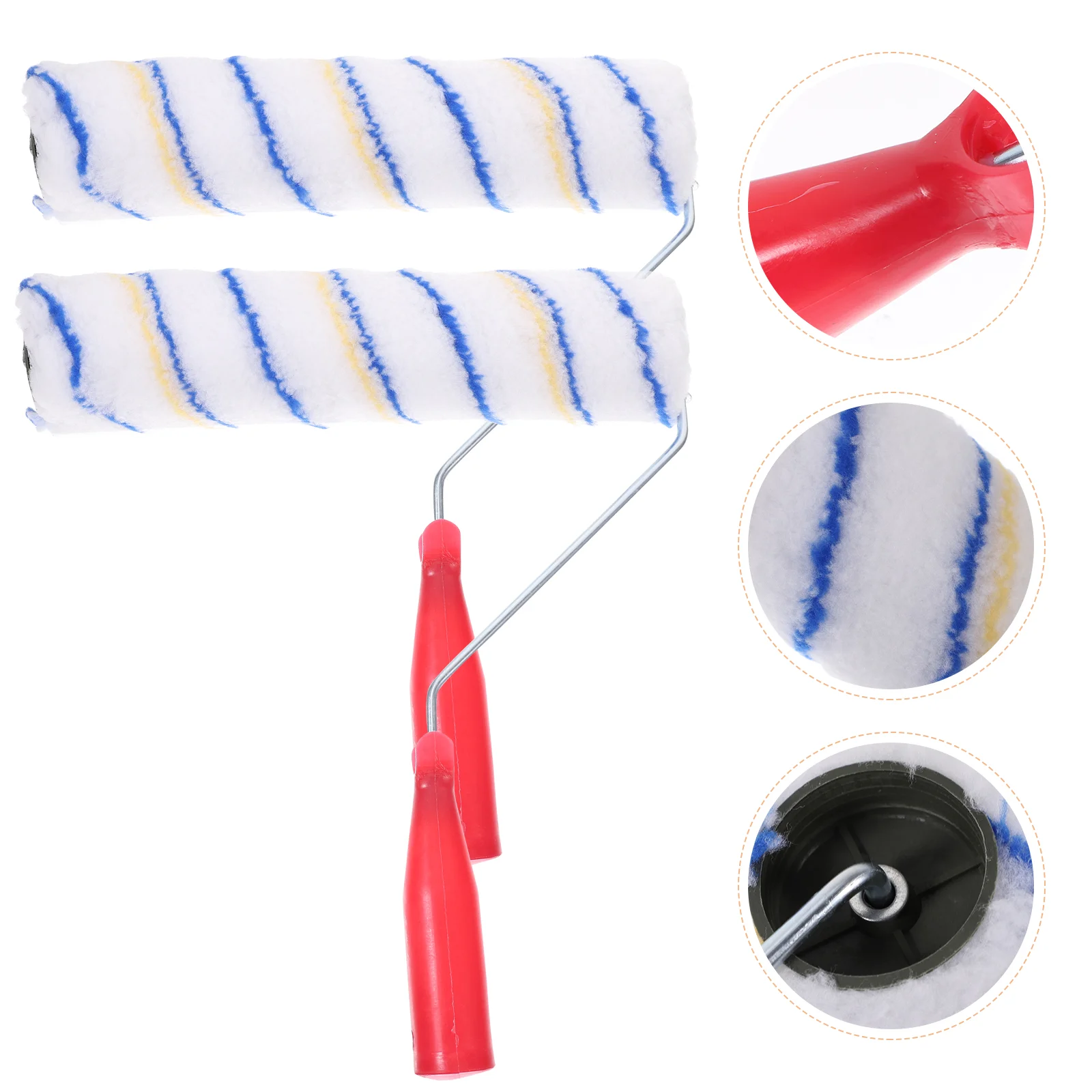 

2pcs 300mm Roller Brushes Professional Handheld Wall Brushes Painting Tools