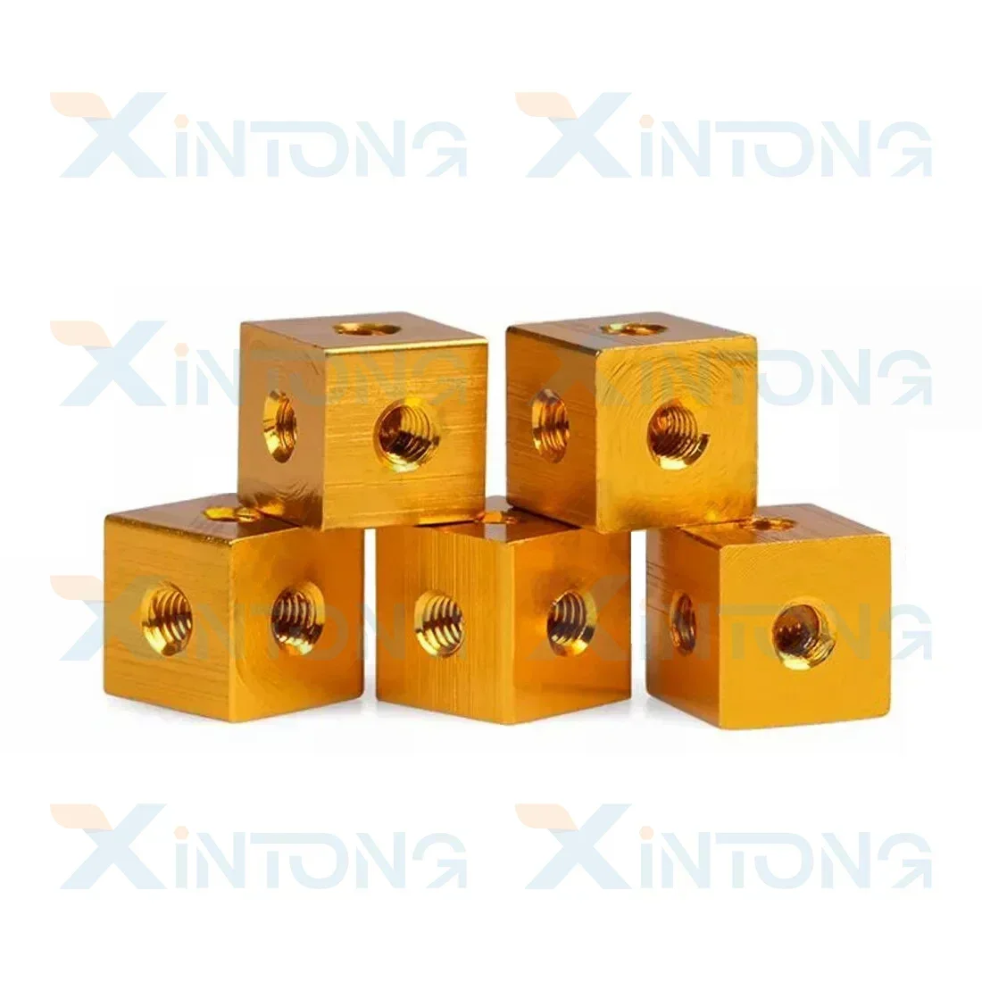 

10 шт. M3 x 10 x 10 x 6 мм/10 мм кубический соединитель, анодированный крепежный кронштейн из алюминиевого сплава, 6-ходовой квадратный прокладочный тройник