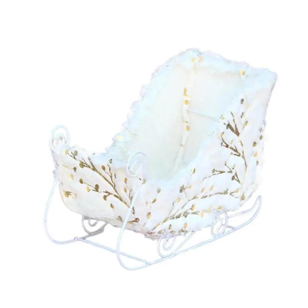 

Eco-friendly Christmas Decoration Cute Lightweight Mini Christmas Sleigh Decoration Sleigh Decoration Sleigh Figurine