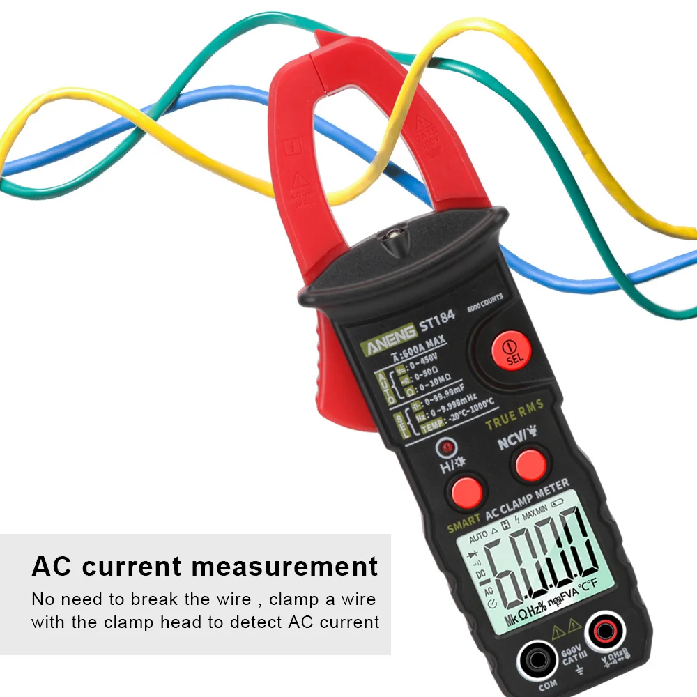 Тестер напряжения постоянного и переменного тока ST184 6000 отсчетов