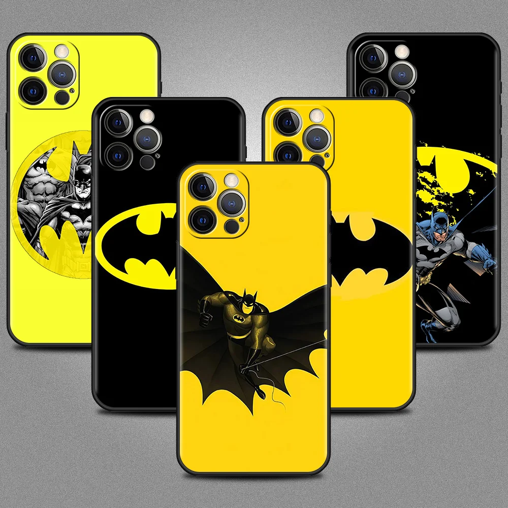 

TUP Phone Case For Apple iPhone 13 12 Mini 11 Pro Max X XS XR SE 2020 2022 7 8 Plus 6 6S 5 5S Silicone Cover Batman HD Logo Cas